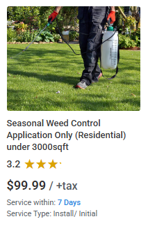 Seasonal Weed Control Application Only 99.99-lawncare